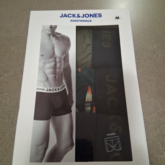 Jack & Jones Other - Jack & Jones Men's Black and Patterned Boxer Briefs